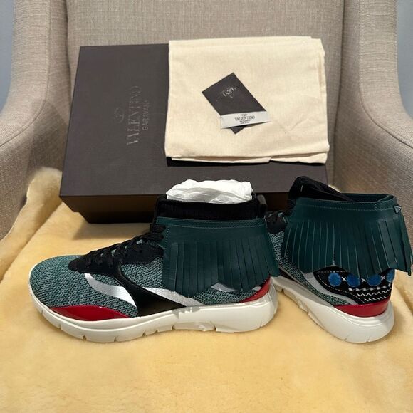 Valentino Garavani kilted mid lightweight sneaker size EU39, US 6 - Picture 7 of 14